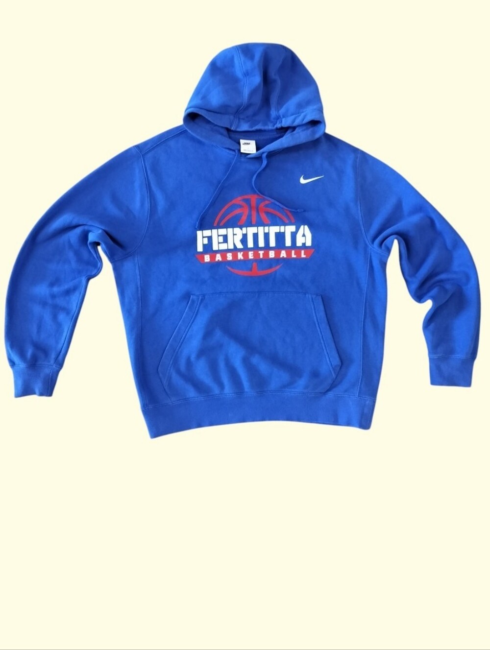 Nike Fertitta Basketball Blue Pullover Hoodie Men’s Athletic Sweatshirt L